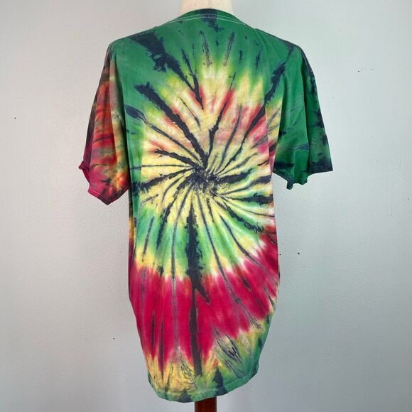 DOM It’s About The Art Tie Dye Peace T-Shirt Size L EUC - Picture 4 of 5